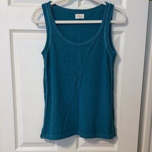 Womens Tank Top by Poetry Sz US 2 (XS/S) teal blue